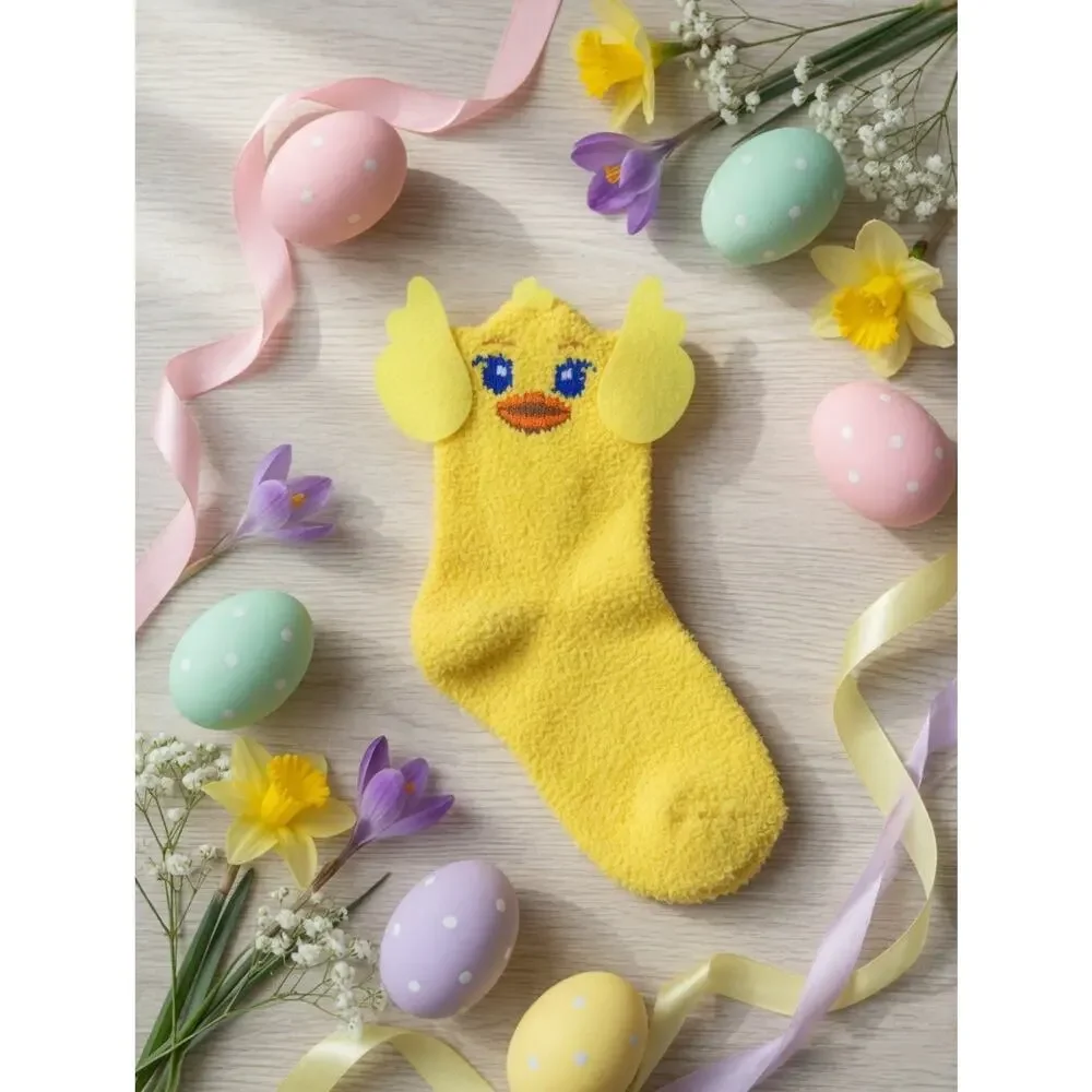 Creatology Easter Fuzzy Chick Socks (1 Pair)